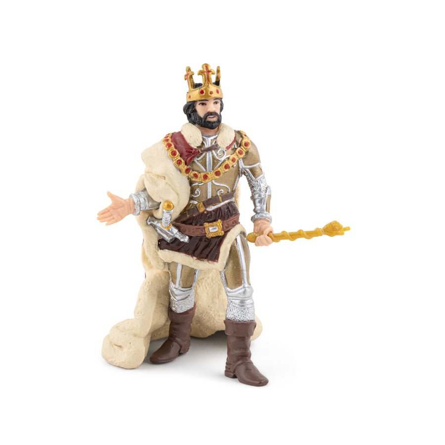 Roi Ivan Papo en PVC, Collection Monde enchanté, jouet éducatif idéal pour enfants