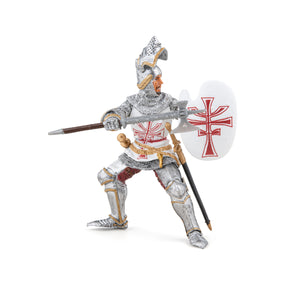 Chevalier Teutonique Papo en PVC, Collection Médiéval, jouet éducatif idéal pour enfants et collectionneurs