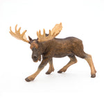 Figurine Élan Papo en PVC, thème forêt, Collection Animaux sauvages, jouet éducatif idéal pour enfants et collectionneurs