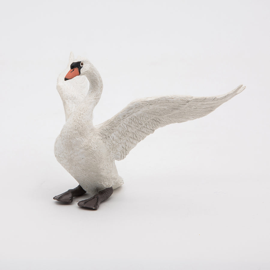 Figurine Cygne blanc Papo en PVC, thème oiseaux, Collection Animaux sauvages, jouet éducatif idéal pour enfants et collectionneurs