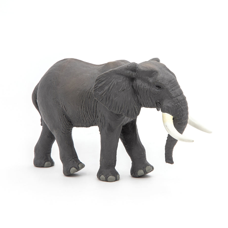 Figurine Éléphant d'Afrique Papo en PVC, thème savane, Collection Animaux sauvages, jouet éducatif idéal pour enfants et collectionneurs