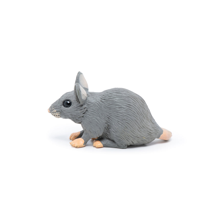 Souris grise Papo en PVC, Collection Animaux des jardins, jouet éducatif idéal pour enfants et collectionneurs