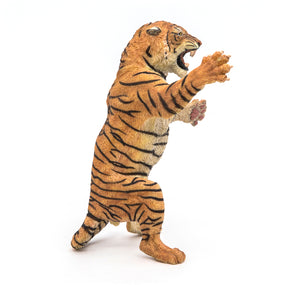 Figurine Tigre debout Papo en PVC, thème félins, Collection Animaux sauvages, jouet éducatif idéal pour enfants et collectionneurs