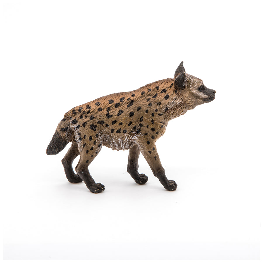 Figurine Hyène Papo en PVC, thème savane, Collection Animaux sauvages, jouet éducatif idéal pour enfants et collectionneurs