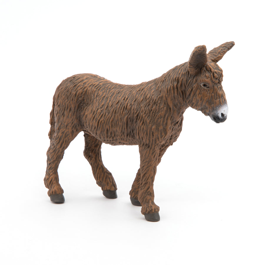 Baudet du Poitou Papo en PVC, Collection Vie à la ferme, jouet éducatif idéal pour enfants et collectionneurs