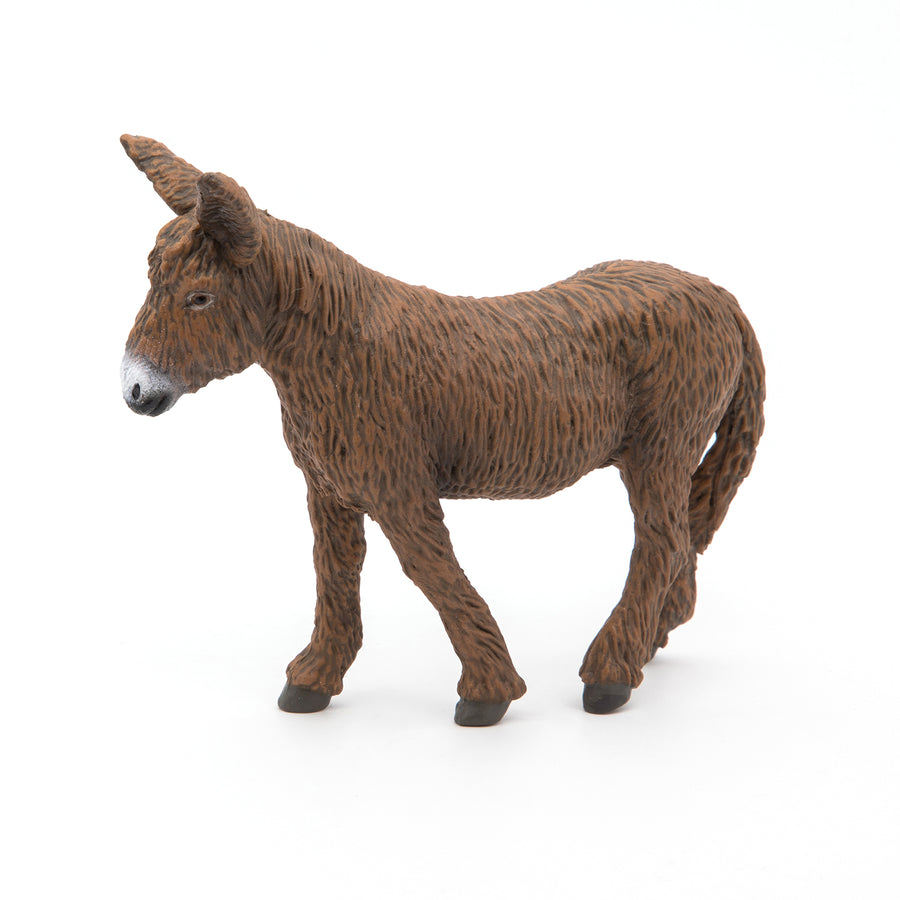 Baudet du Poitou Papo en PVC, Collection Vie à la ferme, jouet éducatif idéal pour enfants et collectionneurs